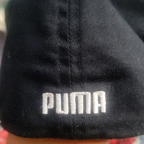 MENS Puma Flex-Fit fitted hat size s/m color black DOUBLE 6 CLOTHES - Picture 3 of 7